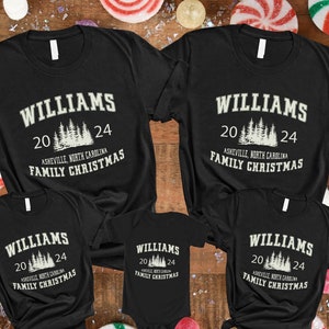 Custom Family Christmas Shirts, Personalized Name Christmas Shirt, Matching Family Christmas T-shirts, Christmas Party Shirt, Christmas Gift
