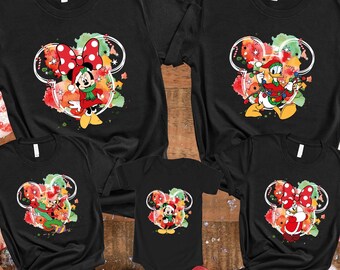 Mickey and Friends Christmas Shirt, Very Merry Xmas Holiday Shirt, Disney Family Xmas Shirt, Disneyland Christmas Trip Shirt,Disney Matching