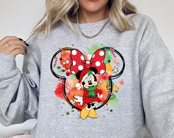 Mickey and Friends Christmas Shirt, Disney Family Xmas Sweatshirt, Very Merry Xmas Holiday Sweater, Disney Matching Tee,Christmas Trip Shirt