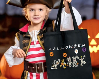 Trick or Treat Tote Bag,  Mummy and Friends Halloween Disney Tote Bag, Mickey Halloween Bag, Disneyland Halloween, Disney Halloween Tote Bag