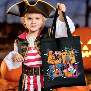 Mickey and Friends Totes, Trick or Treat Bag, Halloween Disney Tote, Mickey&#39;s Not So Scary Halloween Party Tote, Disneyworld Totes Bag