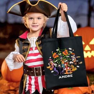Trick or Treat Candy Bag, Disneyland Halloween Bag, Mickey And Friends Halloween Tote Bag, Halloween Candy Tote, Mickey&#39;s Not So Scary Bag