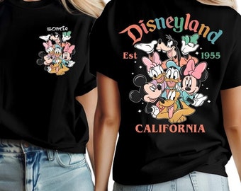 Custom Disneyland California Shirt, Disney Family Trip Shirt, Disneyland Est. 1955,Custom Disneyworld Sweatshirt, Mickey and Friends Shirt