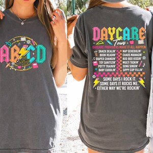 Comfort Colors© Retro Childcare Shirt, Daycare Provider Shirt,Daycare Tour Shirt,Cute Daycare Staff Crew,Daycare Worker Gift,Toddler Teacher