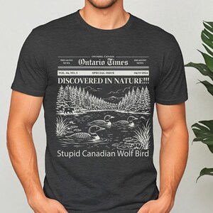 Stupid Canadian Wolf Bird Shirt,Heated Rivalry Inspired Merch image 9