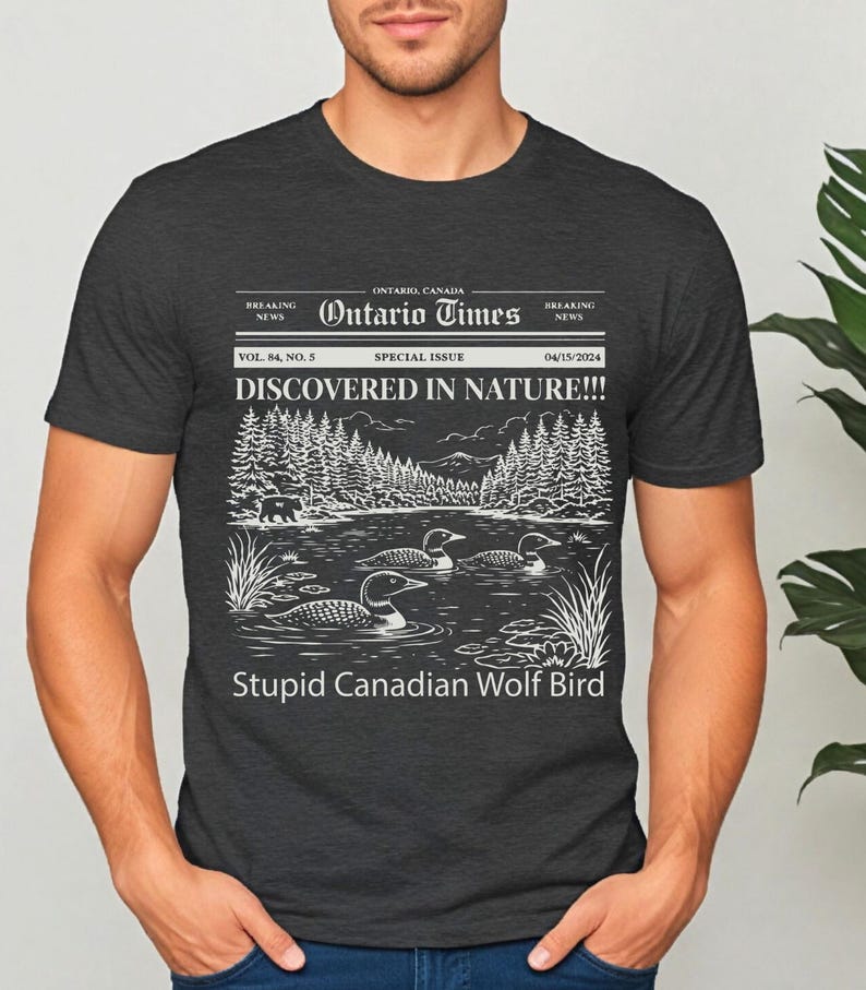 Stupid Canadian Wolf Bird Shirt,Heated Rivalry Inspired Merch image 9
