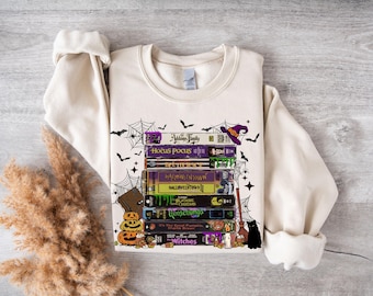 Retro Horror Movie Crewneck Sweatshirt, Vintage Halloween Sweater, Halloween Characters Sweatshirt, Spooky Movie Sweat,Retro VHS Horror Tee