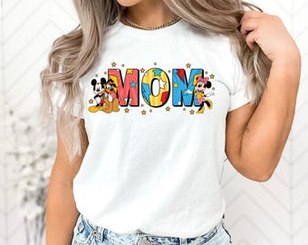 Mama Cartoon Shirt, Mickey Minnie Mom Shirt, Disney Mom Shirt,Disney Mama Shirt,Magical Mama Shirt,Gift For Mom,Mothers Day Shirt,Disney Tee