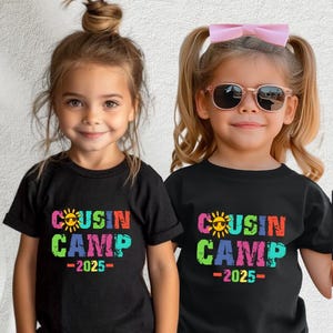 Cousin Camp 2025 Shirt, Summer Cousin Shirts, Camping Kids Clothing, Summer Family Reunion Shirt, Cousin Crew Shirt, Cousin&#39;s Campout Shirt