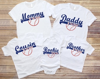 Rookie of The Birthday Shirt, Rookie Family Shirts, First Birthday Boy Shirt, Baseball Mom Tee, Rookie Baseball Birthday Shirt, Baseball Tee