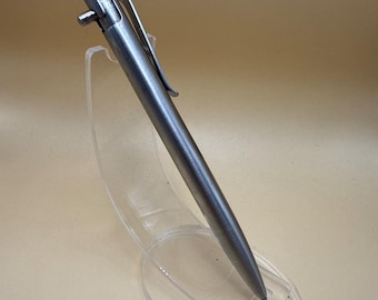Handgeschliffener Baston Bolt Action Pen, EDC-Stift aus Edelstahl, glatte Oberfläche, mittellang, für den täglichen Gebrauch, Geschenk für Ihn