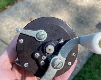Vintage Penn No.78 Angelrolle aus Bakelit (marmoriert?)