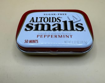 Altoids SMALLS Empty Tin Peppermint (Discontinued!) “New Version”