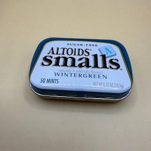 Altoids SMALLS Lattina vuota Wintergreen (Fuori produzione!) "Nuova versione"