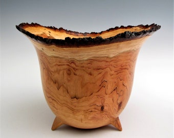 Hand Turned Wood Bowl - Wild Cherry Bowl - Wooden Bowl - Wood Turning Bowl - Wood Bowl - Fruit Bowl - Wood Bowls - Wooden Bowls