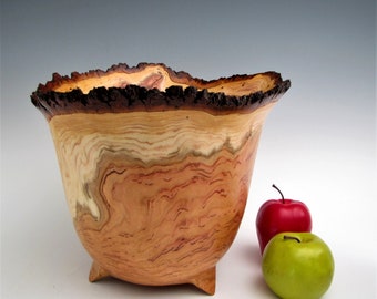 Hand Turned Wood Bowl - Wild Cherry Bowl - Wooden Bowl - Wood Turning Bowl - Wood Bowl - Fruit Bowl - Wood Bowls - Wooden Bowls