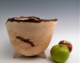 Maple Burl Wood Turned Bowl - Wood Turned Bowl, Wedding Gift, Housewarming Bowl, Wood Bowl, Wooden Bowls - Wood Turning Bowl - Wood Bowls