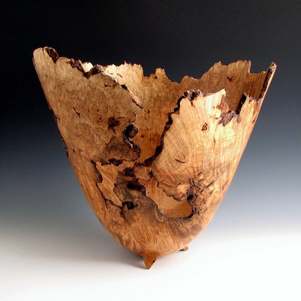 Large Ambrosia Maple Birdseye Burl Bowl