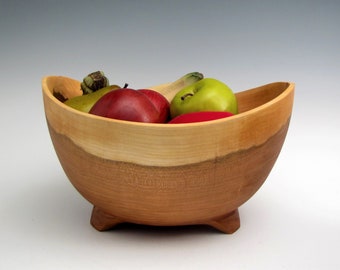 Wild Cherry Salad Bowl, Fruit or Salad bowl, Wood Turned Bowl, Cherry Wood Bowl, Handmade Wood Bowl, Wood Turning Bowl, Mother's Day Bowl