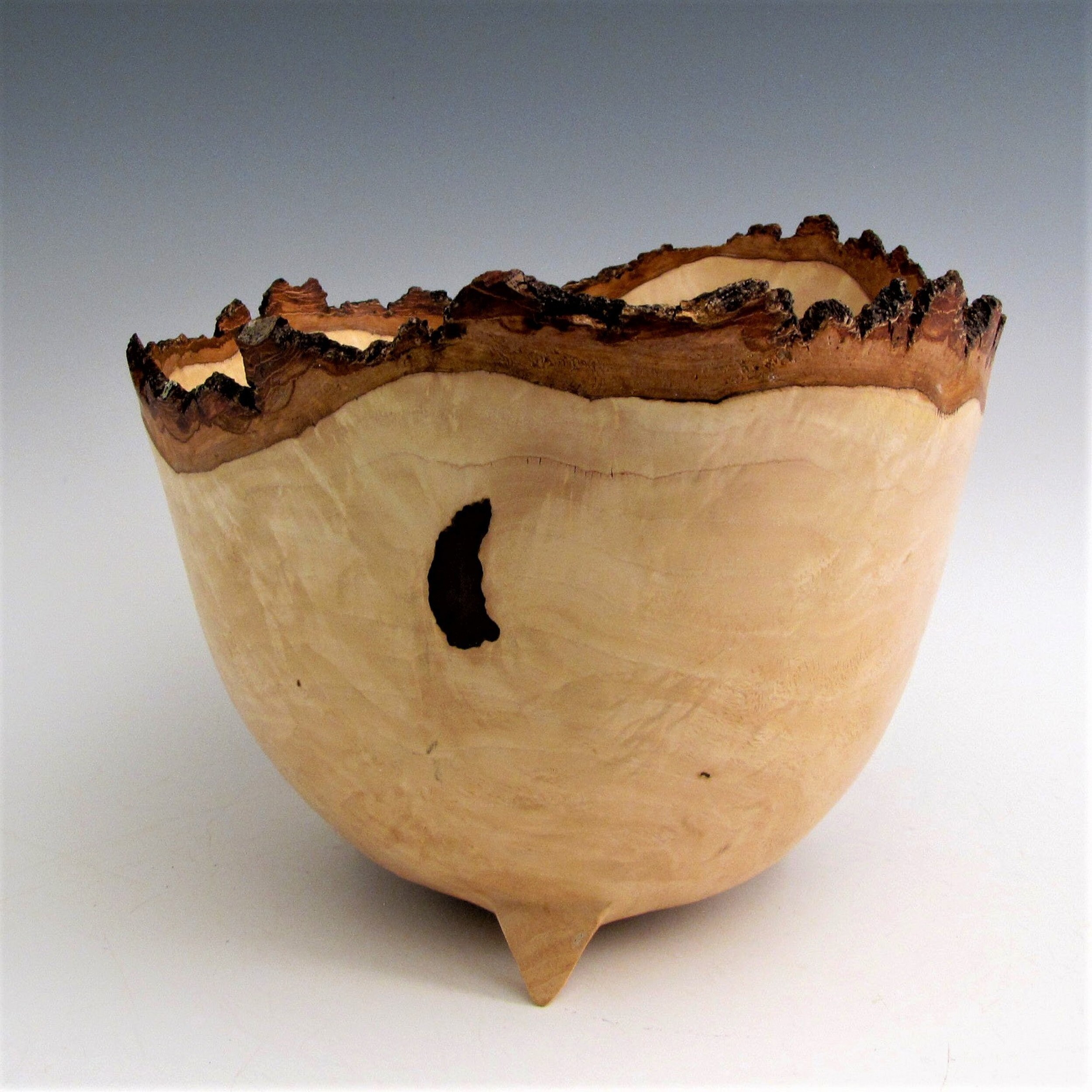 Wood Bowl Chestnut Oak Burl Wood Turned Bowl Housewarming Gift Wedding