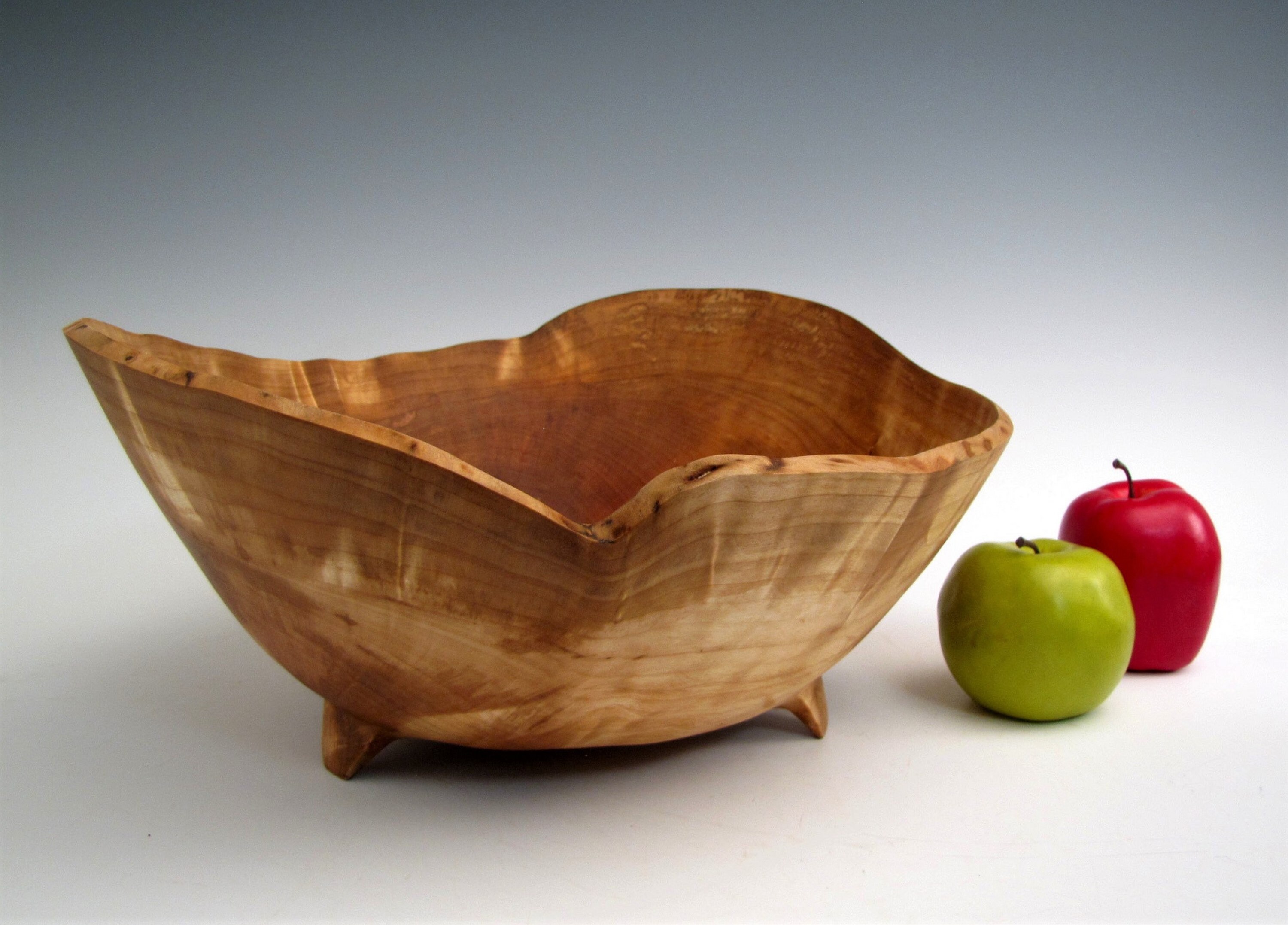 Birch Burl Wood Turned Fruit Bowl Wood Turned Bowl Etsy