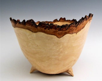 Wood Bowl - Chestnut Oak Burl Wood Turned Bowl - Housewarming Gift - Wedding Gift- Hand Made Wood Bowl - Wooden Bowl - Wood Turning Bowl