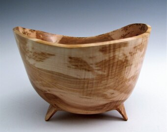 Maple Burl Wood Turned Bowl - Wood Turned Bowl, Wedding Gift, Housewarming Bowl, Wood Bowl, Wooden Bowls - Wood Turning Bowl - Wood Bowls