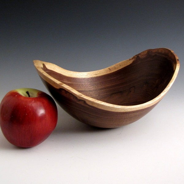 Black Walnut Wood Turned Bowl