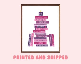 Romantasy Tropes, Art Print, Bookish Prints, Bookish Gifts, Gifts for Readers, Book Lover Gift, Romance Books, Printed Art