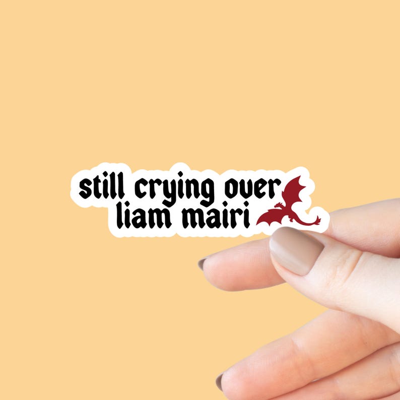Still Crying Over Liam Mairi Sticker, Bookish Kindle Decal, Gifts for ...