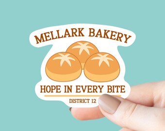 Mellark Bakery Sticker, Bookish Laptop Kindle Decal, Gifts for Readers
