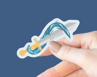 Riptide Sticker, Kids Books, Bookish Laptop Kindle Decal, Gifts for Readers