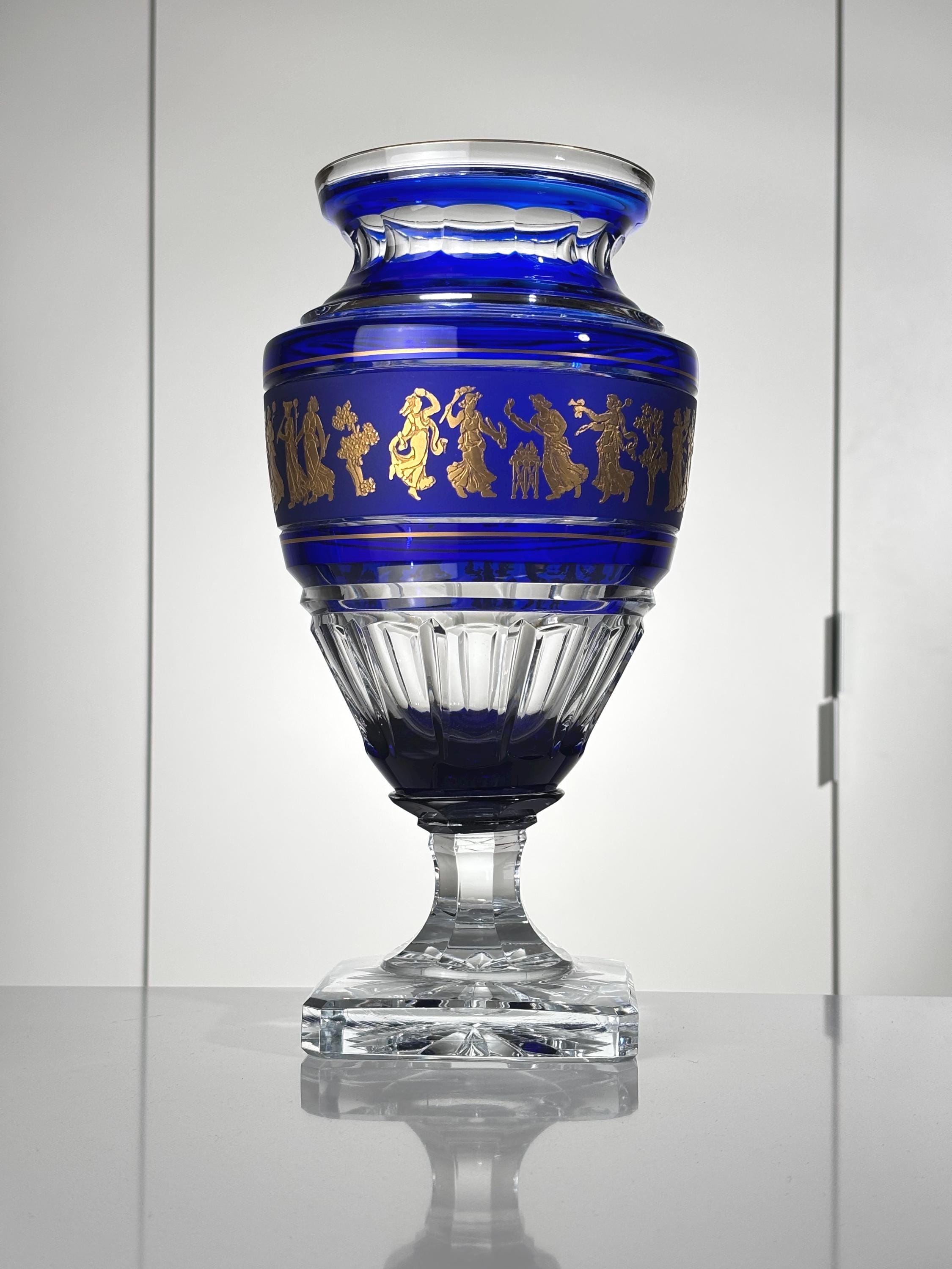 Val Saint  Lmbert   アンティーク酒杯RD　カメイガラス Val St Lambert - Art Nouveau Cabinet Vase - Hickmet Fine Arts