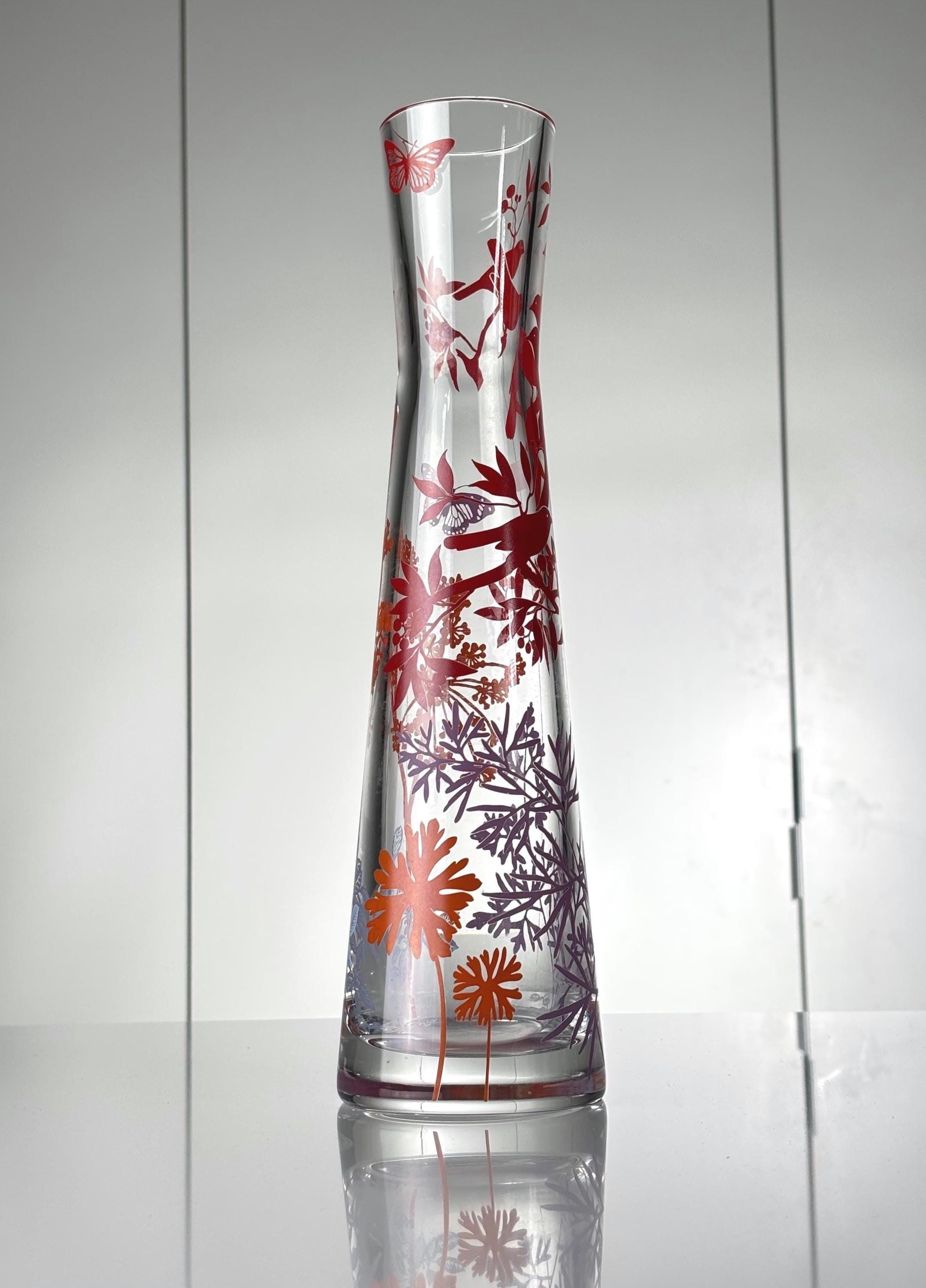 アート・デザイン・音楽 Baccarat Baccarat Poetic Garden – Rare 35 Cm Crystal Vase – Mouth‑blown