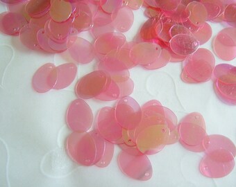 Sequin Tear Drops Ovals Transparent Lavender Iris Paillettes Flat ~10mm x ~13mm ~200 pieces Loose