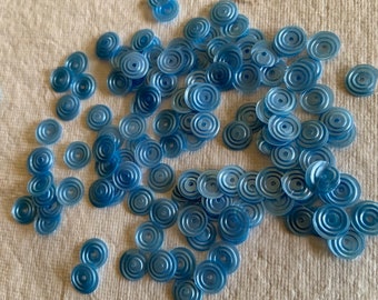 7g of 8 mm Swirl Round Sequins in Matte Sky Blue Color