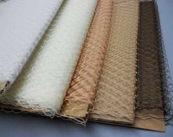 Weekly Promos -- Any Colors of 2 Yards 9 inches wide Russian/French Veiling (Mix and Match Color)