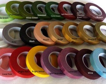 1 roll of floral tape -- 30 Yards, 27 M/per roll (Please READ Description for Available Colors, You Pick The Color)