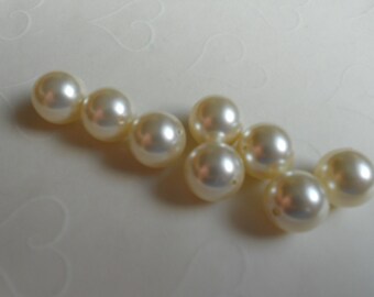 10 pieces of Swarovski Crystal Pearl in CREAM Color -- 12mm