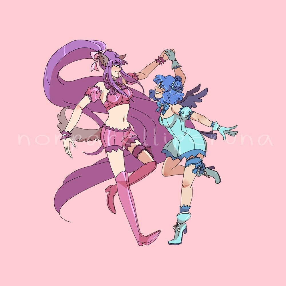 Zakuro and Minto Holo Effect Sticker