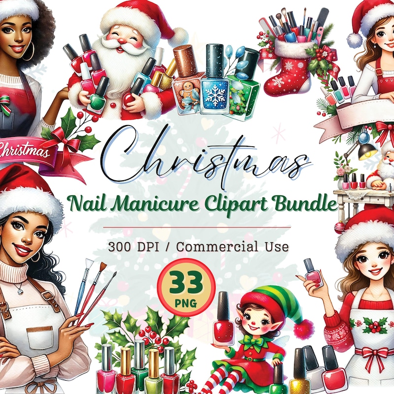 Christmas Nail Art - Etsy