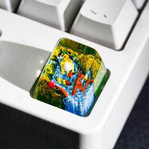 Am.pha.ros Artisan Keycap, Handmade Kawaii Keycap for MX Cherry Switch, Unique Resin Gift for Mechanical Keyboard Fans
