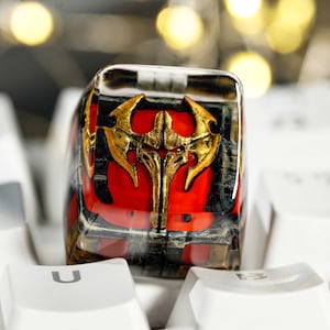 LIMITED Noxus Le.agu.e of Le.ge.nds Keycap, L.o.L Gaming keycap, Mel Keycap, Resin Artisan keycap, Gift For Him, MX Cherry keycap