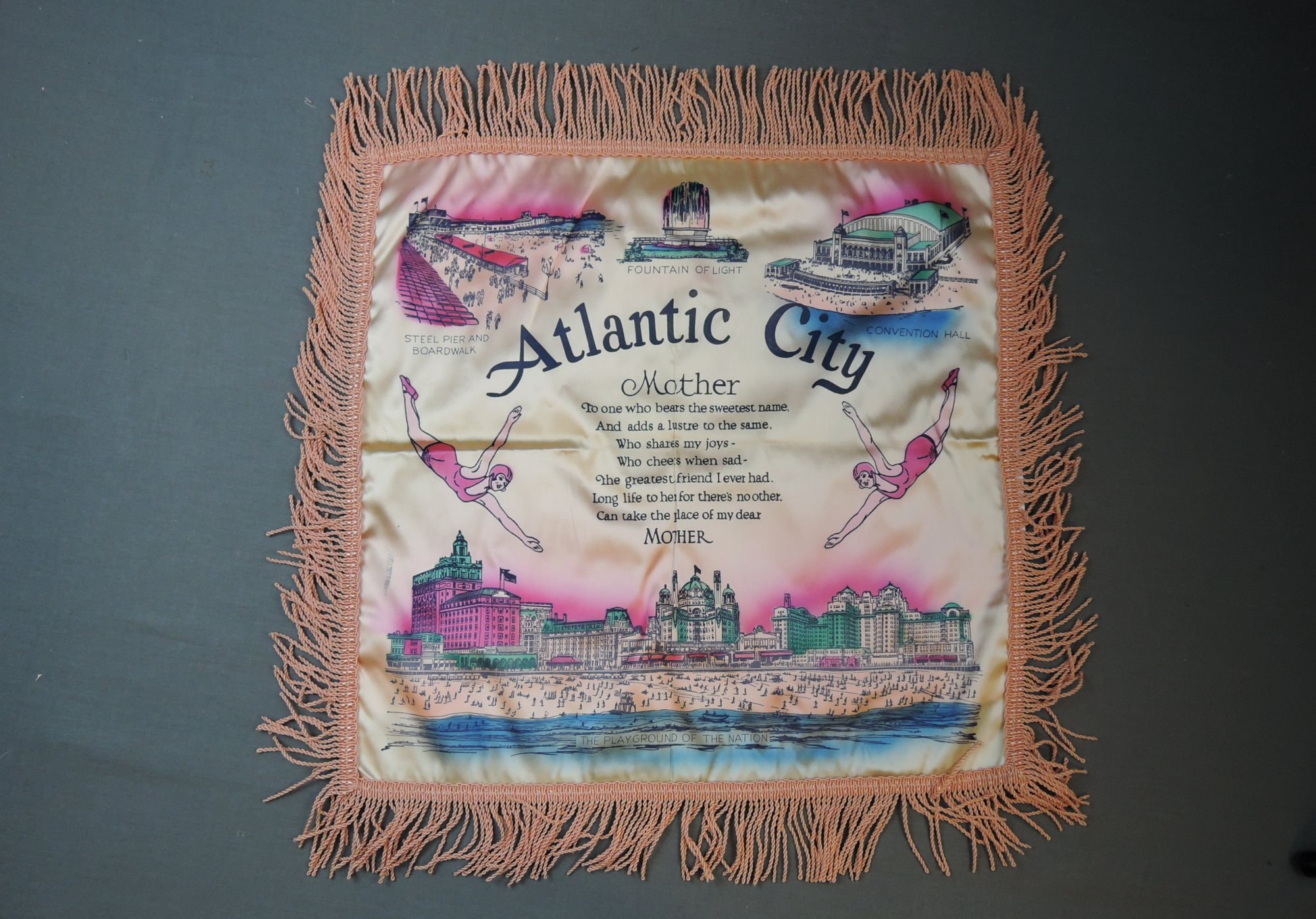 1940s Satin Pillow - Etsy
