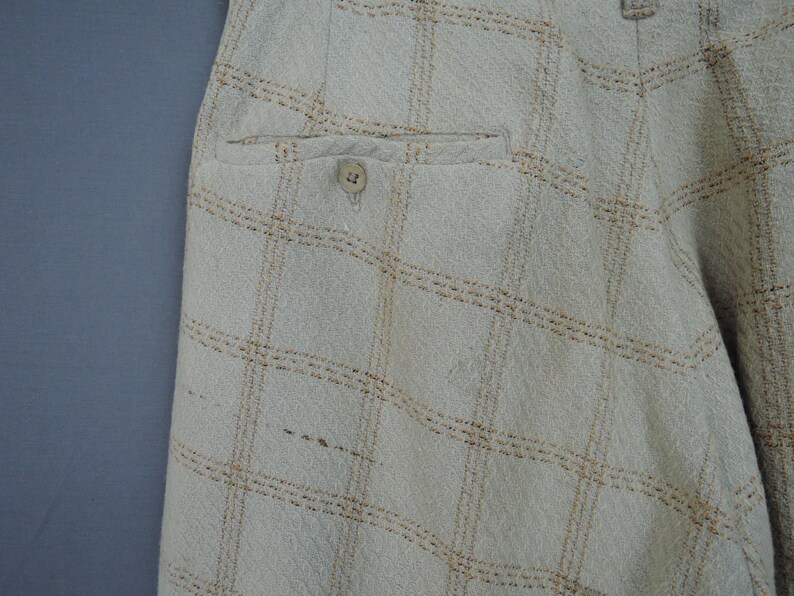 Vintage Men's 1930s Golf Pants 29 inch waist Plaid Wool | Etsy
