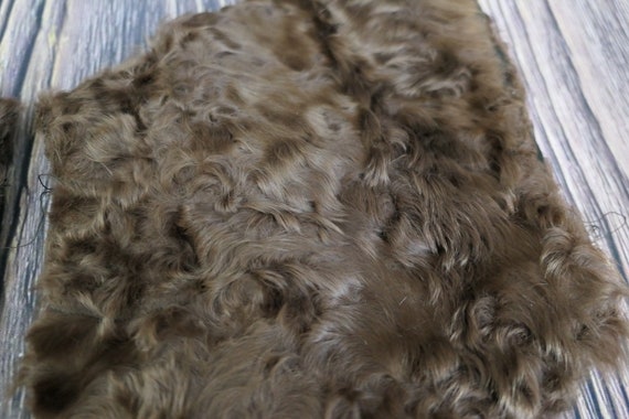 Vintage Brown Sheared Curly Fur Wide Cuffs for Co… - image 10