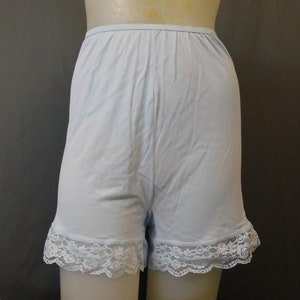 Collants Fille Vintage 1960s, Taille 4-6, Bleu Foncé, Lignes Verticales, Nylon, Neufs