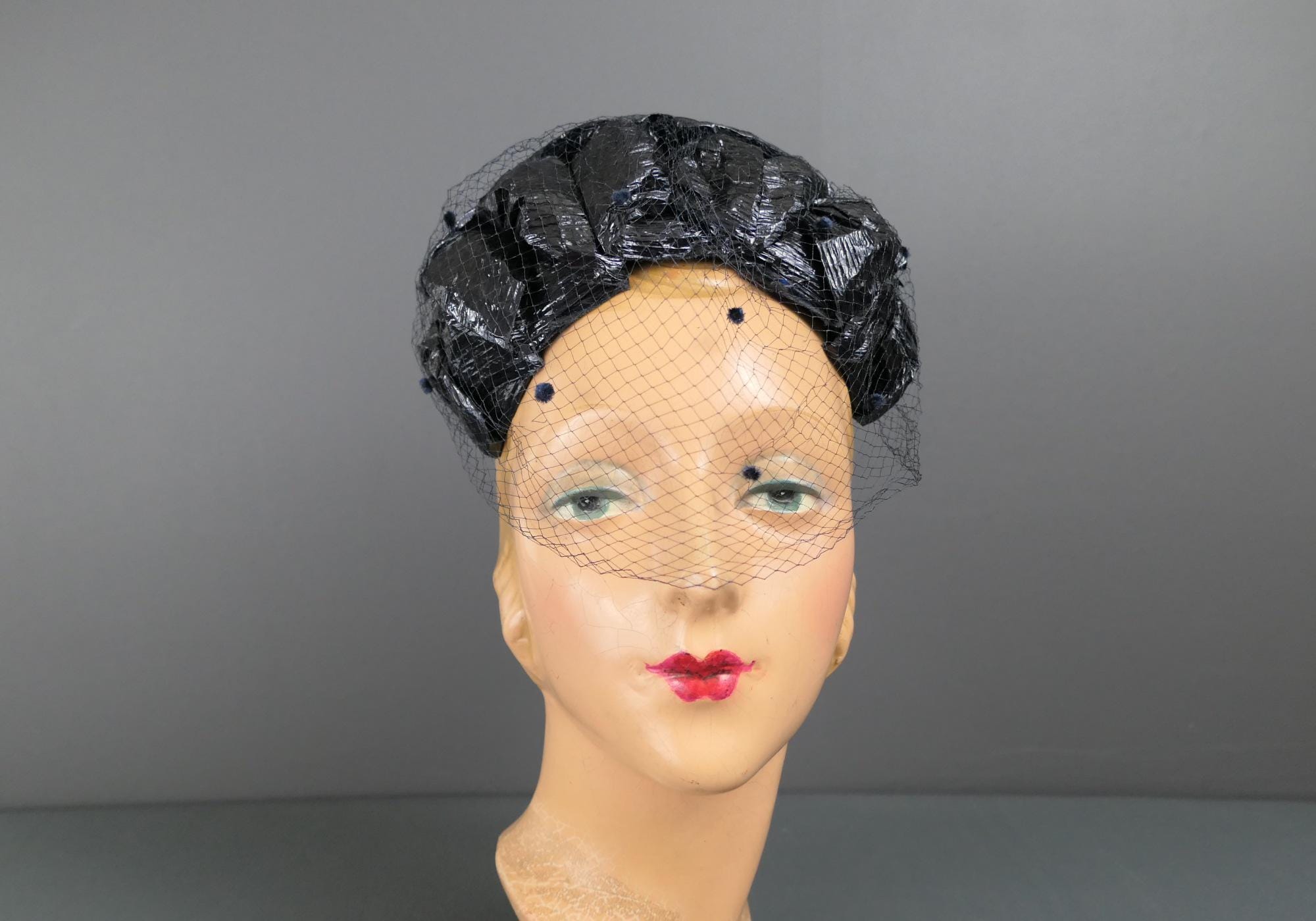 Vintage Half Hat Veil - Etsy display picture 2