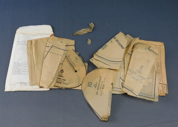 Vintage 1950s Half Apron Pattern Oven MITTS Pot Holder Simplicity