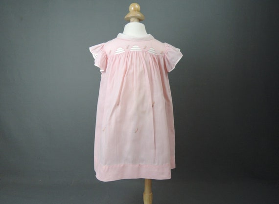 Vintage Pink Little Girl Dress, fits 24 inch ches… - image 1